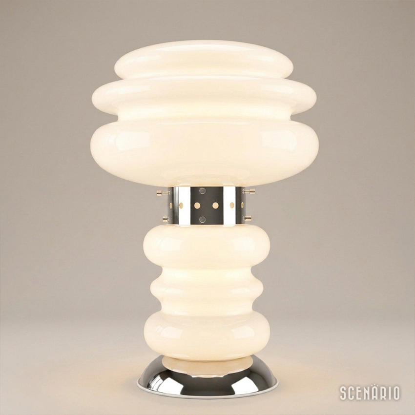 lampada-nason-mazzega-illuminazione-totale.jpg Lampada Carlo Nason Mazzega completamente accesa, illuminazione d'atmosfera in vetro di Murano.