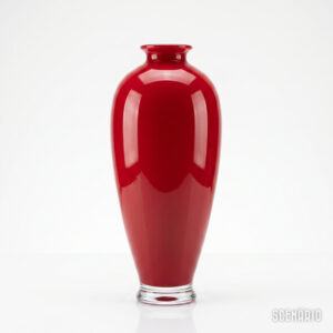 Vaso design Qing III rosso Driade Vittorio Locatelli, idea regalo design di lusso
